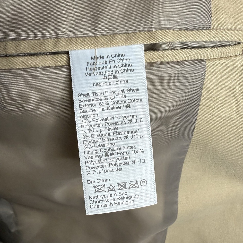 J.Crew $298 Slim-fit Thompson TruTemp365® blazer Khaki Size 42 Regular CA459 - Picture 10 of 11